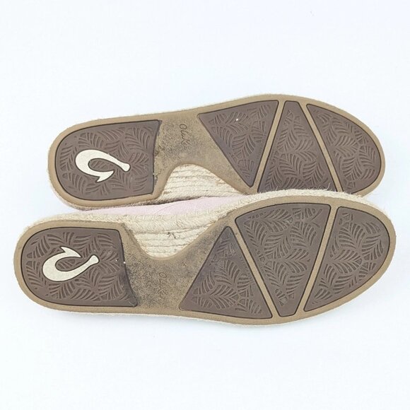 Womens Olukai Shoes Size 10 Kaula Pa'a Kapa Espadrilles Rose Pink - Picture 7 of 7